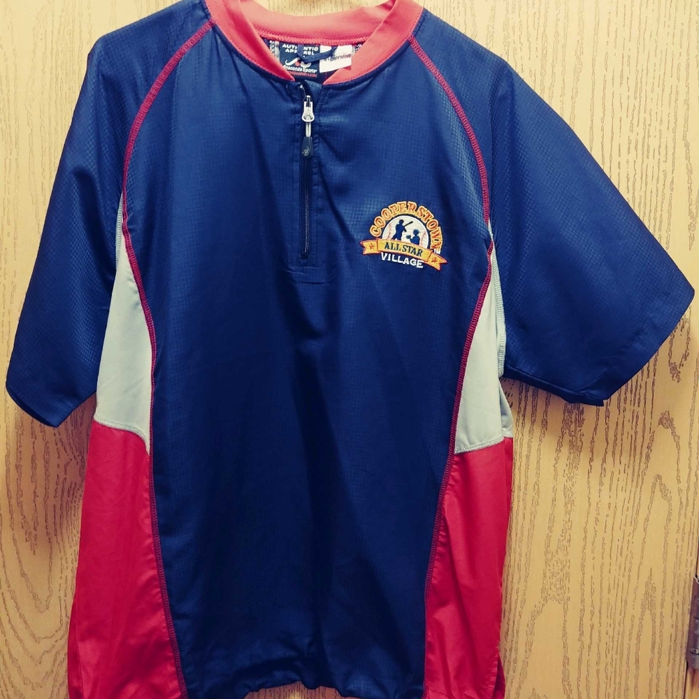 Cooperstown allstar village pullover mens size medium 1/4 zip up windbreaker